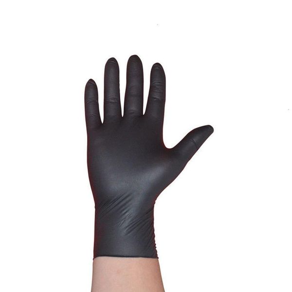 

black disposable 100factory gloves boxed rubber latex nitrile food household cleaning gloves anti-static gloves
