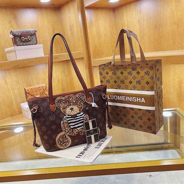

2022 factory wholesale texture diamond tote large capacity women's european and american fashion one shoulder big bag
