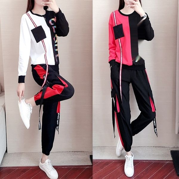 

lmysj спортивная женская свитер моды осень два способа носить новый свободный хип-хоп танец перетасовка платье случайные свитер 2020 часть н, Gray