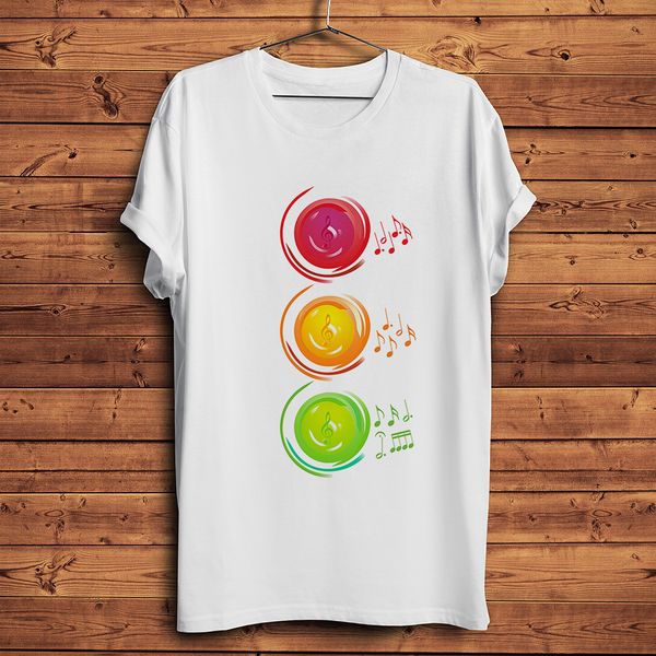 

music notation traffic light funny summer new white casual geek streetwear short sleeve tee hooded sweatshirt hoodie men t shirt