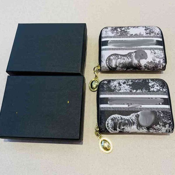 

new fashion small card bag printed all over personalized men's and women's wallet hand purses luxury sale, Brown;gray