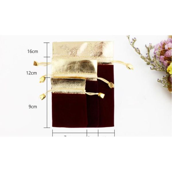 

elegant velvet pouches lint bag flannelette jewlery pouches charpie motarium cotton flannel gilt-edged velvet bag 5 bbycdn