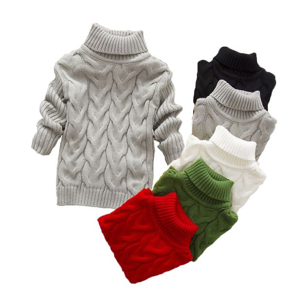 

autumn winter sweater baby children clothing boys girls knitted pullover toddler sweater kids spring wear 2 3 4 6 8 years lj200813, Blue