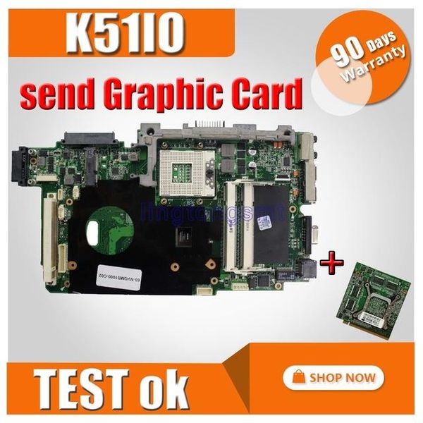 

laomotherboard+1gb gt220m graphic card for asus k51 k51io k61ic k70io pro66ic x66ic k61ic pro79l k70ic x70i lapmainboard