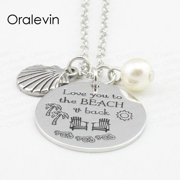 

factorykkckto the back love moon and you beach honeymoon necklace christmas anniversary lover gift jewelry 22mm, 10pcs/lot , #ln128