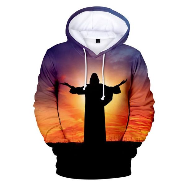

funny i love jesus print 3d hoodies pullover men women hoodie hoody casual long sleeve harajuku 3d hooded sweatshirt clothes, Black