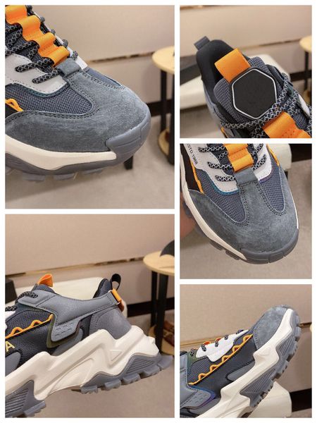 

first layer calfskin with breathable mesh fabric light bone luxury orange pulse shoes sail outdoor sports sneakers, Black