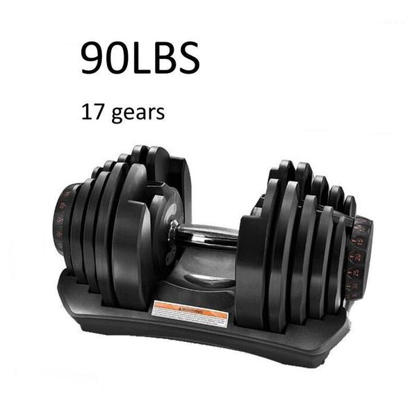 

dumbbells 90 pound adjustable dumbbell homegym fitness workout fast dial switch home office use1