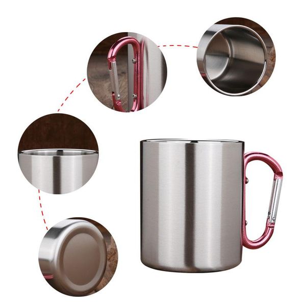 

альпинизм handgrip bpa пряжка стали вода путешествия портативный спорт кружки free survival coffee cup открытый складные wild нержавеющей sq