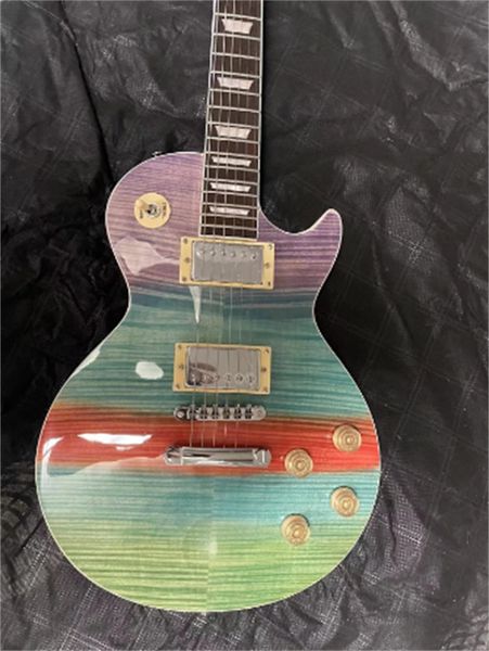 

multicolor six string lp electric guitar, our shop can customize any style of electric guitar and bass guitar guitars guitarra