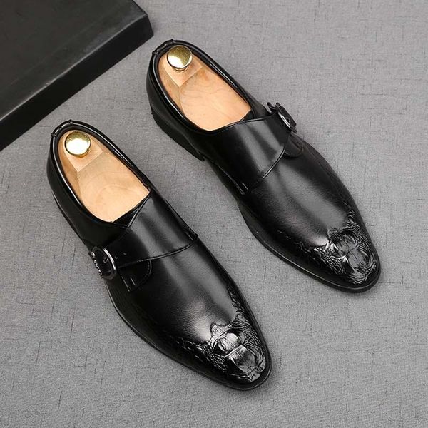 

dress shoes celebrity designer men's wedding office sapato social masculino party business prom footwear, Black