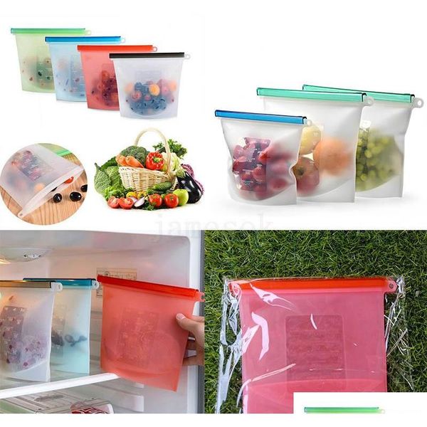 

1000ml reusable sile food storage bags | forsandwich, liquid, snack, lunch, fruit, er airtig qylvuh bwkf