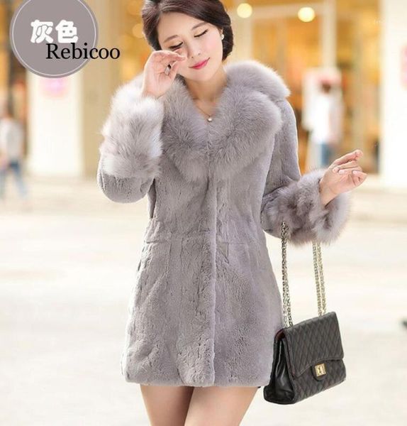 

england style faux fur winter 7 color slim long faux fur coat big colla woman long1, Black