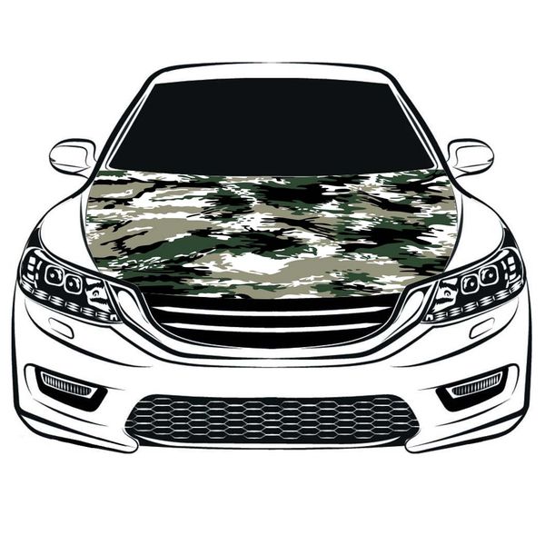

camouflage flag car hood cover 3.3x5ft 100%polyester,engine elastic fabrics can be washed, car bonnet banner
