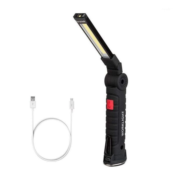 

flashlights torches mini led strong magnet folding camping lamp usb rechargeable outdoor fishing hiking torch home night light1