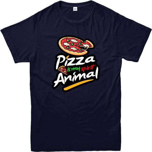 

мода повседневная мужчины футболки пиццы мой дух животного взрослых тенниска, дух животных смешной пародией подарок тройник топ спорта толст