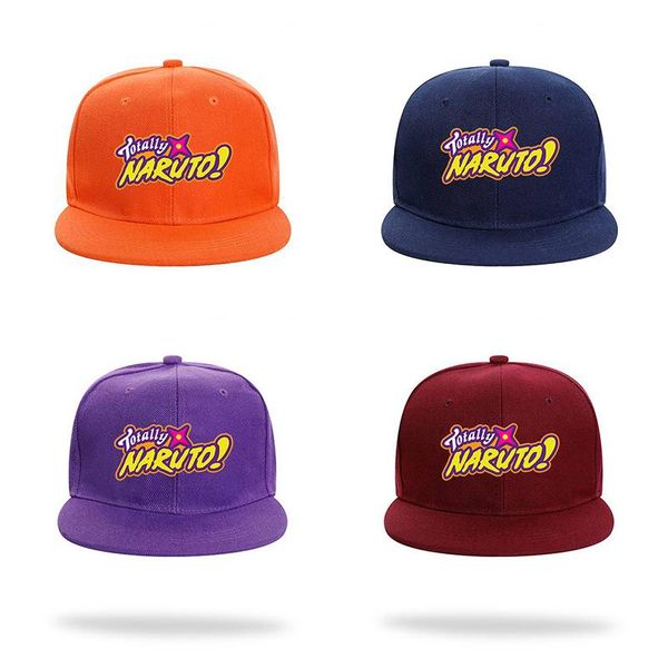 

men's hat cute funny hiphop hat naruto letters anime printing caps adjustable teens boys girl multicolor cool hats accessories, Blue;gray