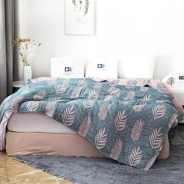 

cotton gauze towel blanket for beddding sofa summer air-conditioning throws for kids bed cover queen king