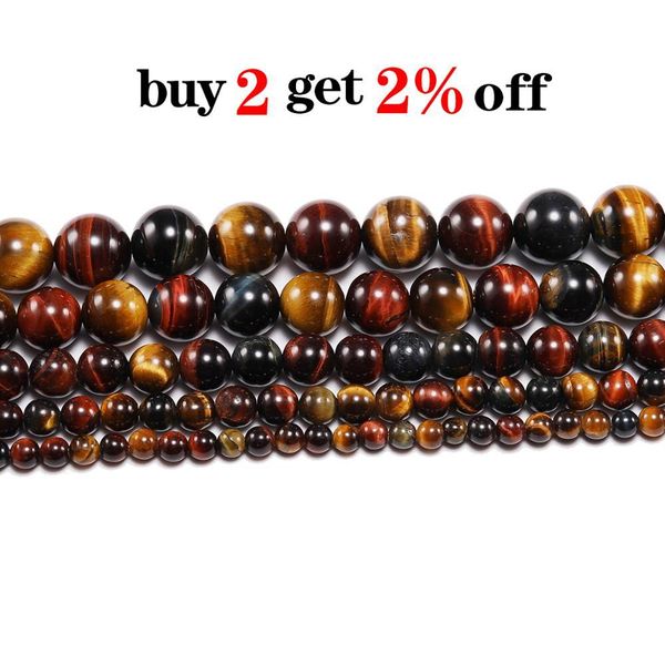 

1strand lot 4 6 8 10 12mm natural stone multicolor tiger eye agat round beads loose spacer bead for jewelry making diy h bbyffd