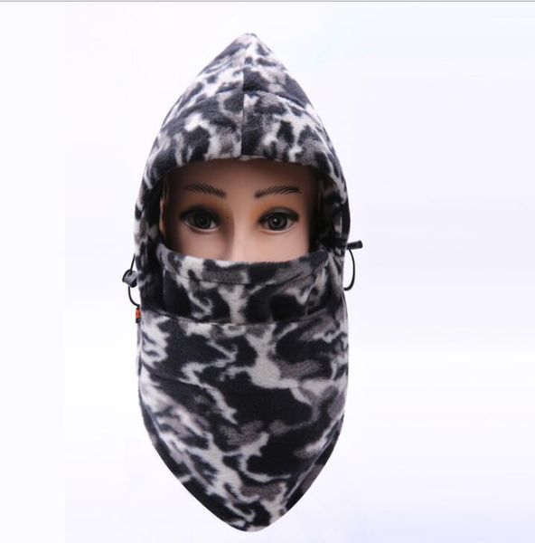 

winter skiing full balaclava thermal warm mask outdoor sports motorcycle skull face biker masks hood 2 noqs3, Black