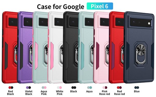 Hard Cover Magentic Kickstand Telefon Hüllen Großhandel für Google Pixel 6 Pixel6 Pro Moto G Pure / G Power 2022 Anti-Stoßfest