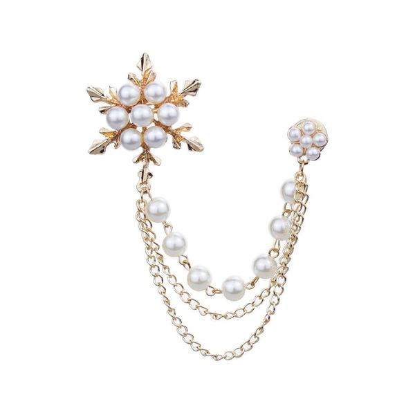 

2020 designer brooch fashion jewelry pearl tassel ice brooch brooch female clothes decoration accessories jewelry, Gray