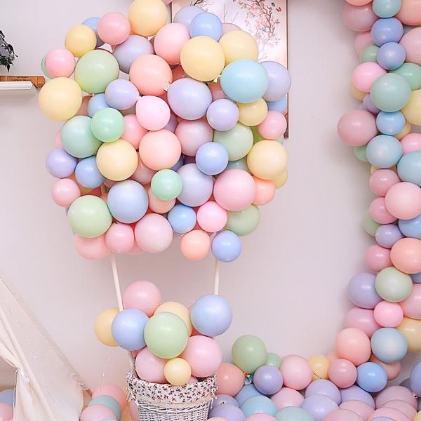 

party decoration 50pcs macaron latex balloons 5 inch pastel candy balloon birthday wedding baby shower decor air globos
