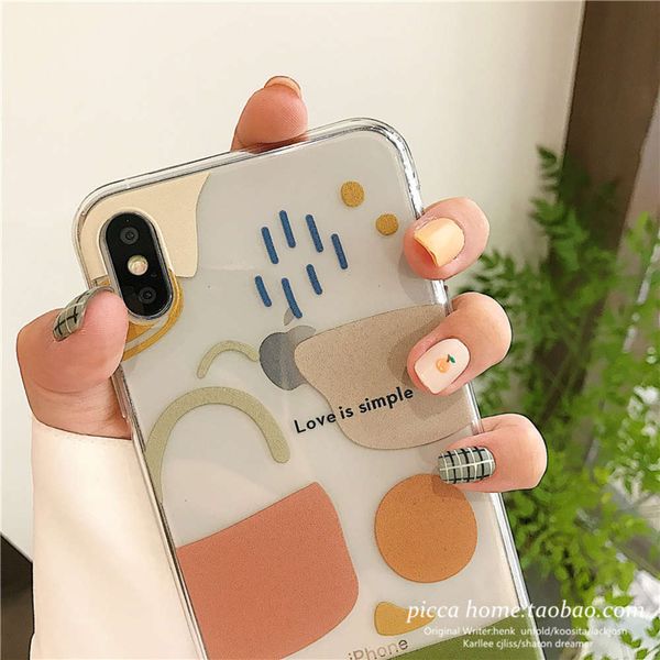 

8plus for abstract mobile phone graphics case 12 / 7 simple transparent xrxsmax11pro