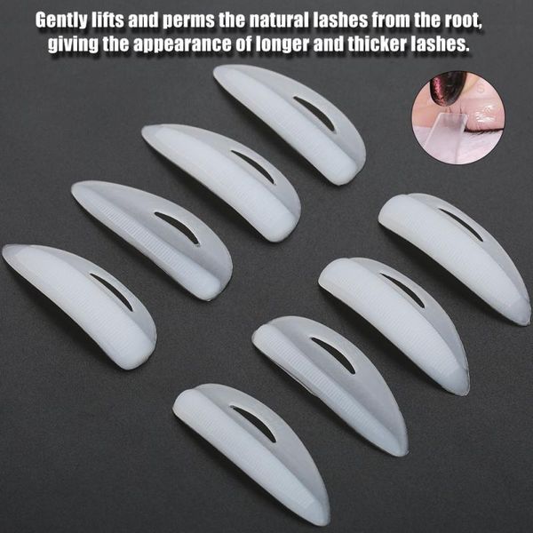 

false eyelashes 4 pairs eyelash perm patches silicone patch graft 3d eye lashes planting mould pads fringe