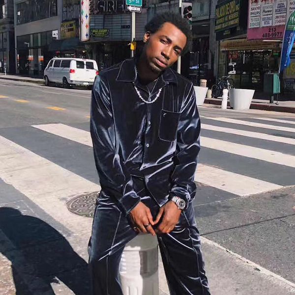 

20fw бархатные рубашки писем вышивка высокая улица простая твердая рубашка куртка мода мужчины женщины весна осень открытый повседневная вов, Black;brown