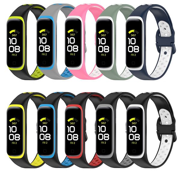 Cinghie di banda sportiva in silicone morbido per Samsung Galaxy Fit 2 SM-R220 Bracciale Sostituzione della fascia per Samsung Galaxy Fit2 Correa