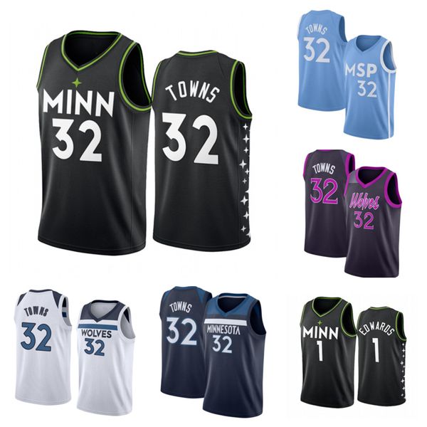

2021 mens karl-anthony 32 towns kevin minnesotanbatimberwolves21 garnett shorts andrew 22 wiggins city stitched basketball jersey, Black;red