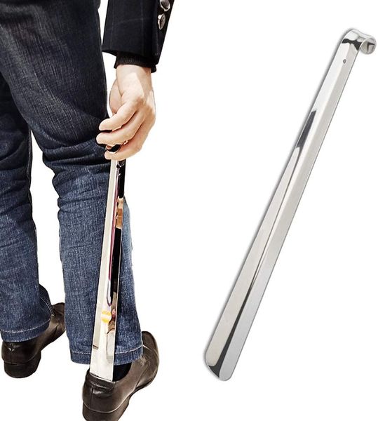 Metallschuh Horn Lange Griff Schuhhörner für Senioren Heavy Duty Edelstahl Shoehorn Schuhschieber Helfer Für Kinder Ältere Schwangerschaft Sneaker