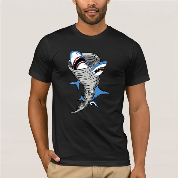 

sport 100% cotton shark tornado mens short sleeve t-shirt 2019 fashion summer mens t shirt