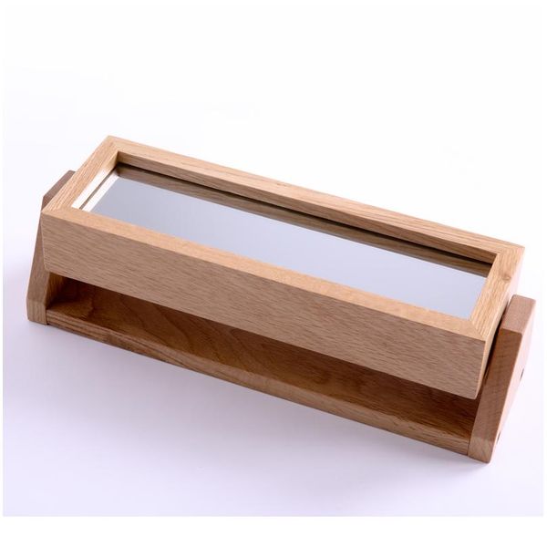 

white oak rotating key box full solid wood vanity mirror entrance key box wall hanging storage wood wall hook coat hoo sqcgfi