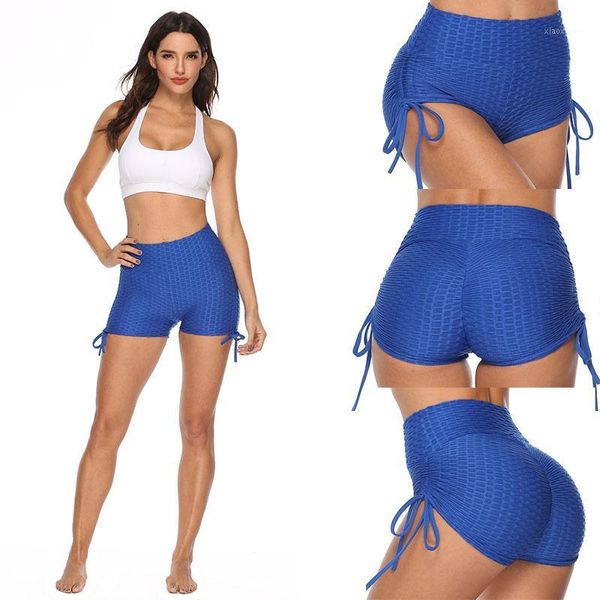 

yoga outfits push up fitness short legging bow summer jacquard shorts compression athletic high waist gym trunks running tight1, White;red