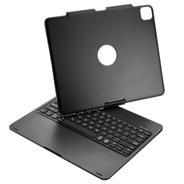 

f129-as 12.9in tablet bluetooth keyboard for 360-degree rotating wireless cover with mixed light1