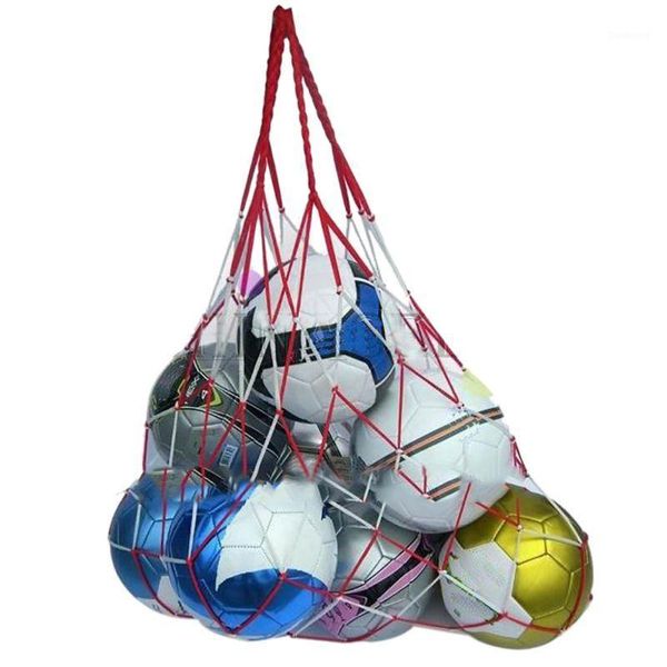 

outdoor sports soccer net 10 balls carry net bag portable football balls bag1
