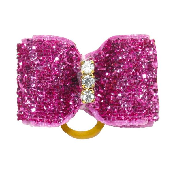 

cute dog hair bows with rubber bands pet dog bow accessories for long hair small puppy cat hair grooming accessory pet jlltae