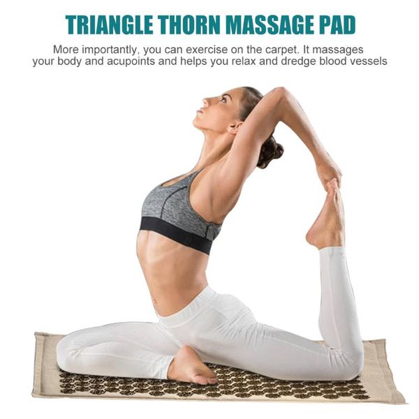 

spike relieve stress mat acupuncture cushion massage pillow yoga pad for easy safety working-out ornaments