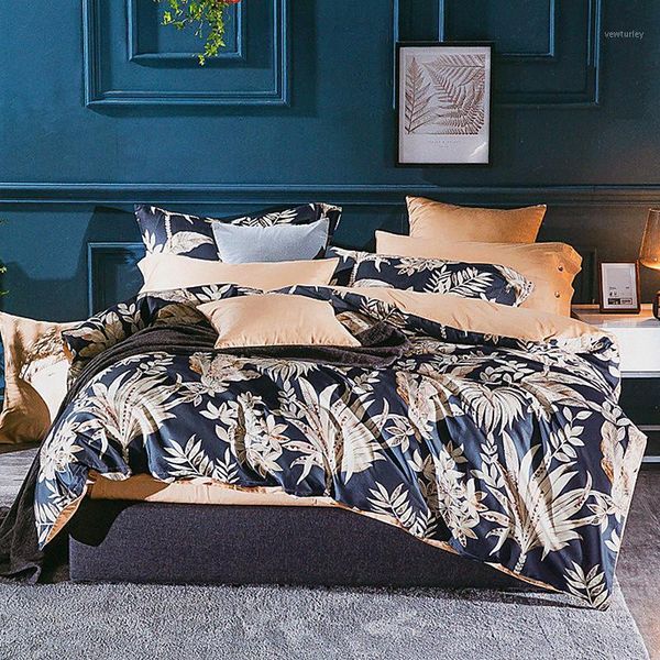 

bedding sets 4pcs set european egyptian cotton bed linen soft satin floral pastoral duvet cover pillowcases bedspreads1