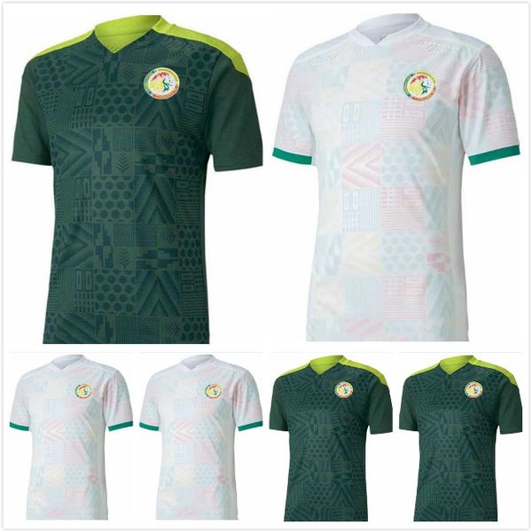 

2020 2021 senegal soccer jerseys national football team mane koulibaly gueye kouyate sarr homme maillot de foot football men uniforms, Black;yellow