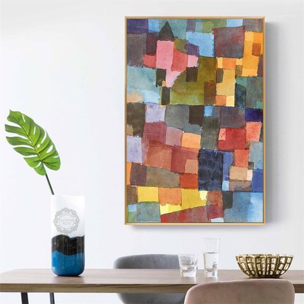 

klee classic abstract style modern decoration art canvas print painting poster wall pictures for living room home decor1