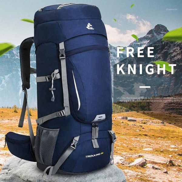 

outdoor bags 60l waterproof trekking bag travel camping hiking backpack sport men women mountain rucksack with rain cover1