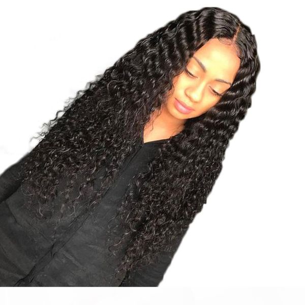 

transparent hd remy hair lace wig bleached knots curly brazilian virgin hair hd transparent lace front human wigs with baby hair, Black;brown