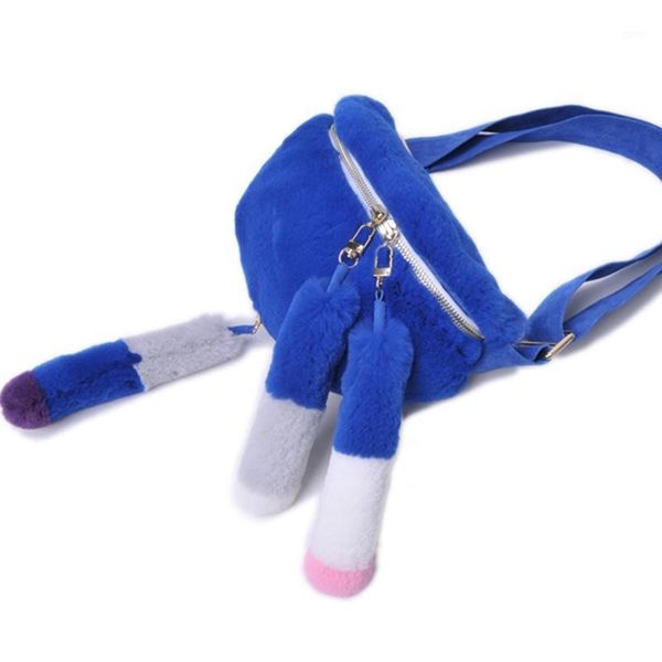 

ladies waist packs rex fur bag women natural fur packs1