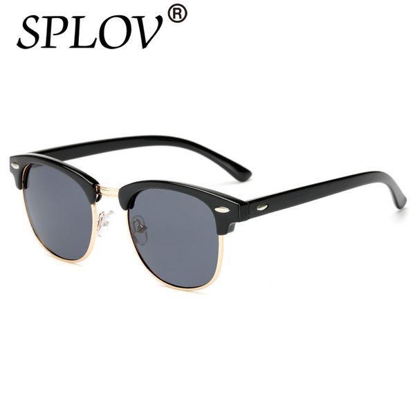

half metal polarized sunglasses men women brand designer glasses sun glasses fashion gafas oculos de sol uv400 classic, White;black