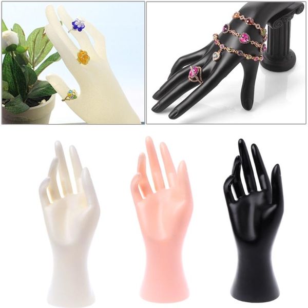 

angelady 1pc манекен руководства перчатки перчатки браслет браслет браслет ювелирные изделия дисплей стойки держатель 3 цвета, Pink;blue