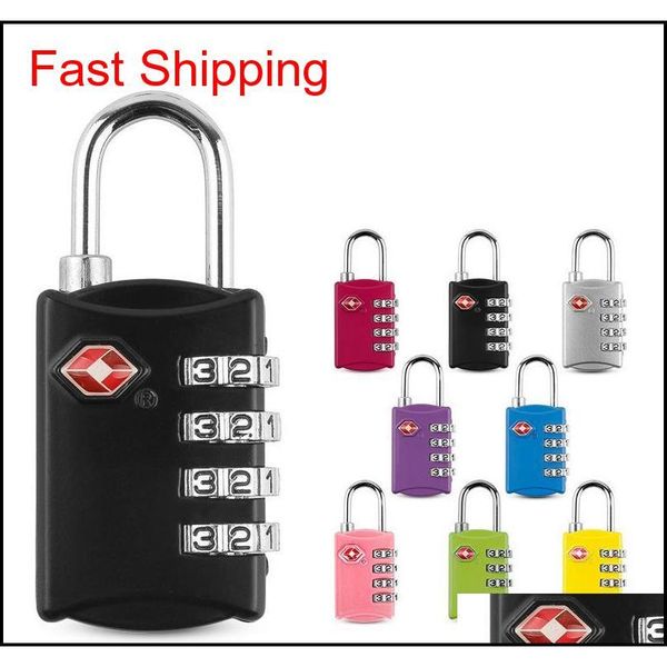 

9styles tsa customs locks 4 digit code combination lock resettable travel luggage padlock suitcase high secur qylrep bde_luck
