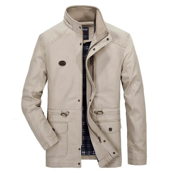

2021 autumn winter trench coat men jackets casual outwear windbreaker jacket with plush insided long winter coats large size 5xl, Tan;black